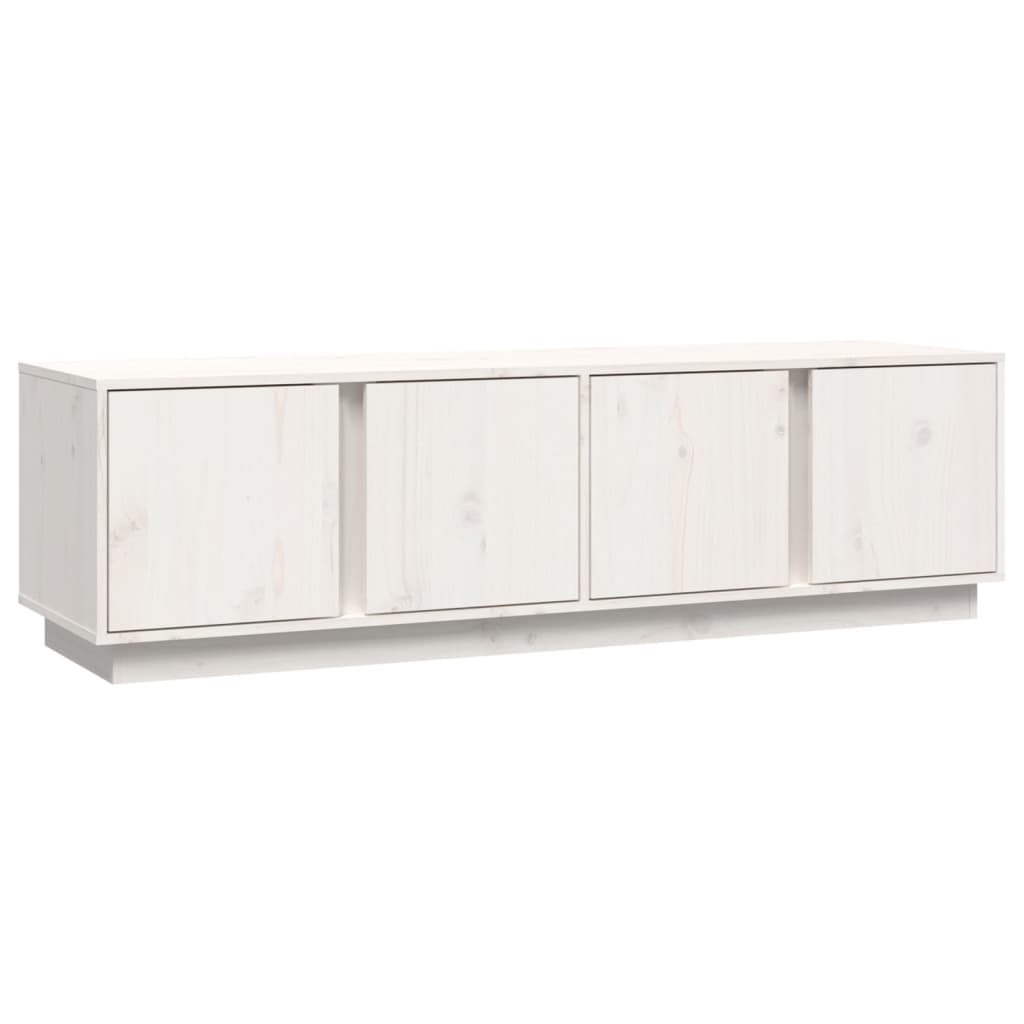 VidaXL Tv-meubel 140x40x40 cm massief grenenhout wit