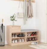 VidaXL Schoenenkast 110x34x61 cm massief grenenhout