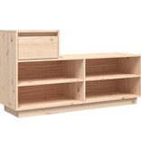 VidaXL Schoenenkast 110x34x61 cm massief grenenhout