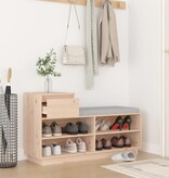 VidaXL Schoenenkast 110x34x61 cm massief grenenhout
