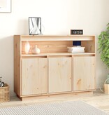 VidaXL Dressoir 104,5x34x80 cm massief grenenhout
