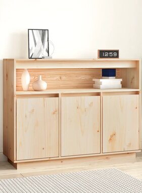 VidaXL Dressoir 104,5x34x80 cm massief grenenhout