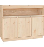 VidaXL Dressoir 104,5x34x80 cm massief grenenhout