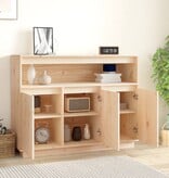 VidaXL Dressoir 104,5x34x80 cm massief grenenhout