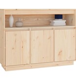 VidaXL Dressoir 104,5x34x80 cm massief grenenhout