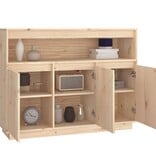 VidaXL Dressoir 104,5x34x80 cm massief grenenhout