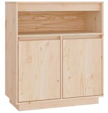 VidaXL Dressoir 70x34x80 cm massief grenenhout