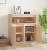 VidaXL Dressoir 70x34x80 cm massief grenenhout