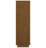 VidaXL Hoge kast 38x35x117 cm massief grenenhout honingbruin
