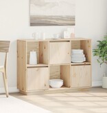 VidaXL Dressoir 110,5x35x80 cm massief grenenhout