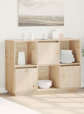 VidaXL Dressoir 110,5x35x80 cm massief grenenhout