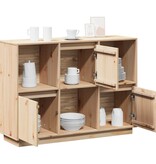 VidaXL Dressoir 110,5x35x80 cm massief grenenhout