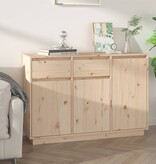 VidaXL Dressoir 110x34x75 cm massief grenenhout