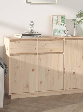 VidaXL Dressoir 110x34x75 cm massief grenenhout