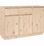 VidaXL Dressoir 110x34x75 cm massief grenenhout