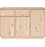 VidaXL Dressoir 110x34x75 cm massief grenenhout