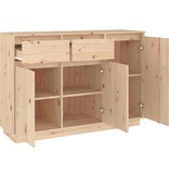 VidaXL Dressoir 110x34x75 cm massief grenenhout