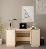 VidaXL Bureau 140x50x75 cm massief grenenhout