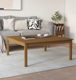 VidaXL Salontafel 100x100x40 cm massief grenenhout honingbruin