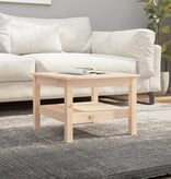 VidaXL Salontafel 55x55x40 cm massief grenenhout