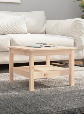 VidaXL Salontafel 55x55x40 cm massief grenenhout