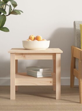 VidaXL Salontafel 45x45x40 cm massief grenenhout