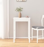 VidaXL Eettafel 55x55x75 cm massief grenenhout wit