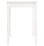 VidaXL Eettafel 55x55x75 cm massief grenenhout wit
