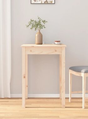 VidaXL Eettafel 55x55x75 cm massief grenenhout