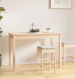VidaXL Eettafel 110x55x75 cm massief grenenhout