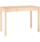 VidaXL Eettafel 110x55x75 cm massief grenenhout