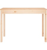 VidaXL Eettafel 110x55x75 cm massief grenenhout