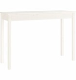 VidaXL Wandtafel 110x40x75 cm massief grenenhout wit