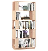VidaXL Boekenkast/kamerscherm 80x25x163,5 cm massief grenenhout