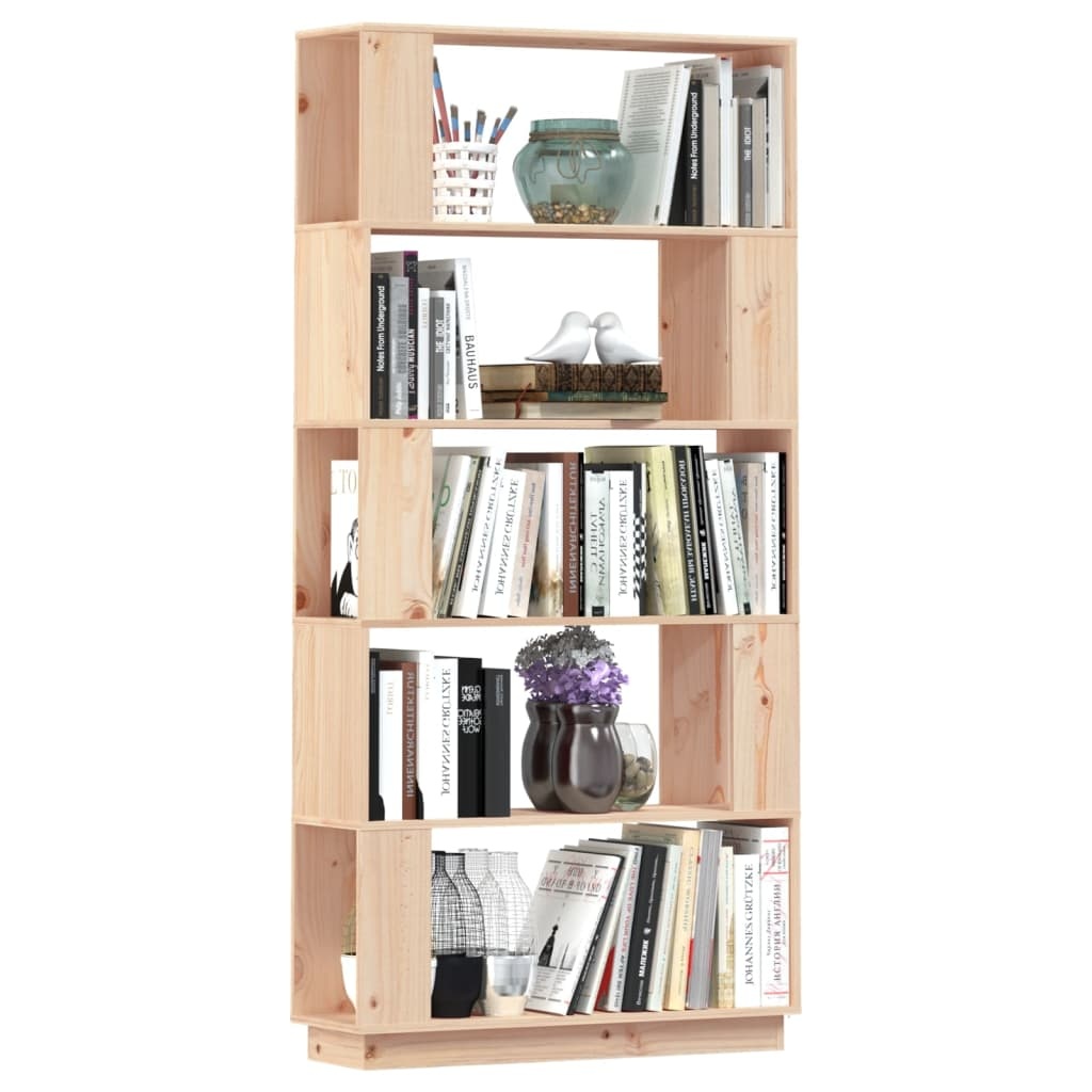 VidaXL Boekenkast/kamerscherm 80x25x163,5 cm massief grenenhout