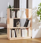 VidaXL Boekenkast/kamerscherm 80x25x101 cm massief grenenhout
