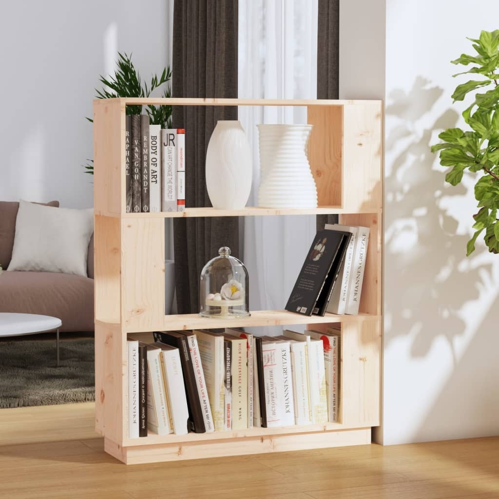 VidaXL Boekenkast/kamerscherm 80x25x101 cm massief grenenhout