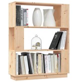 VidaXL Boekenkast/kamerscherm 80x25x101 cm massief grenenhout