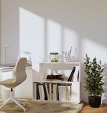 VidaXL Boekenkast/kamerscherm 80x25x70 cm massief grenenhout wit