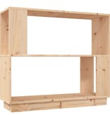 VidaXL Boekenkast/kamerscherm 80x25x70 cm massief grenenhout