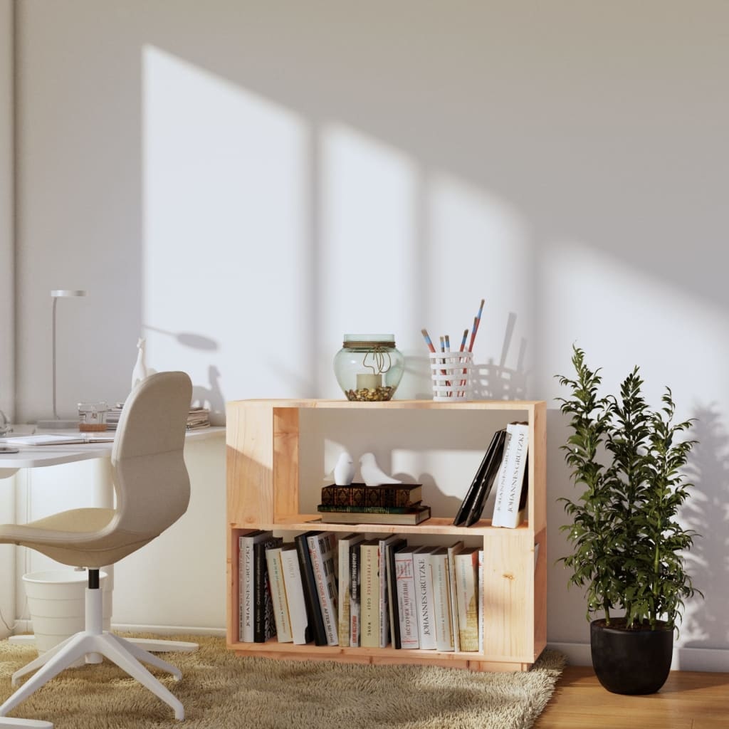 VidaXL Boekenkast/kamerscherm 80x25x70 cm massief grenenhout