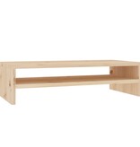 VidaXL Monitorstandaard 50x24x13 cm massief grenenhout