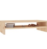 VidaXL Monitorstandaard 50x24x13 cm massief grenenhout