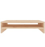 VidaXL Monitorstandaard 50x24x13 cm massief grenenhout