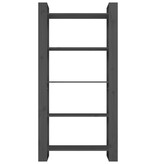 VidaXL Boekenkast/kamerscherm 80x35x160 cm massief hout grijs