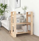 VidaXL Boekenkast/kamerscherm 80x35x91 cm massief grenenhout
