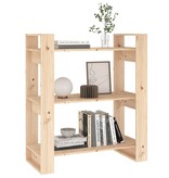 VidaXL Boekenkast/kamerscherm 80x35x91 cm massief grenenhout