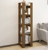 VidaXL Boekenkast/kamerscherm 41x35x160 cm grenenhout honingbruin