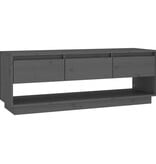VidaXL Tv-meubel 110,5x34x40 cm massief grenenhout grijs