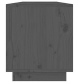 VidaXL Tv-meubel 110,5x34x40 cm massief grenenhout grijs